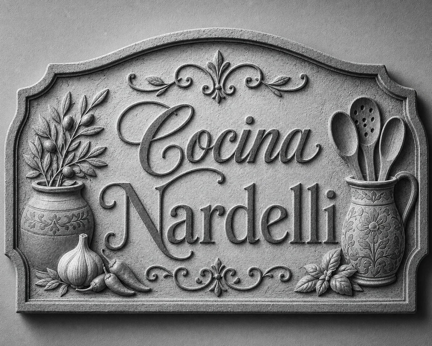 Cocina Nardelli custom dimensional business sign